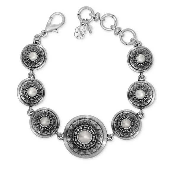 Lucky Brand Jewelry - Lucky Brand Silver Bracelet with Pearl Accents